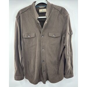 Tommy Bahama Light Weight Coat Shirt  Men's Size M‎ Button Long Sleeve Green